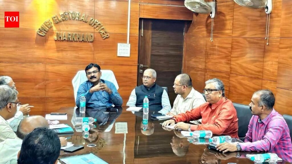 CEO shares voter discrepancy data with parties ahead of deadline | Ranchi News