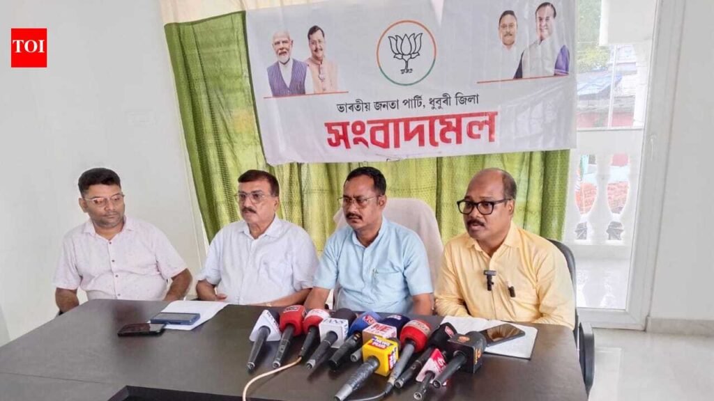 Dhubri BJP calls opposition’s allegations against ECI, EVMs baseless | Guwahati News