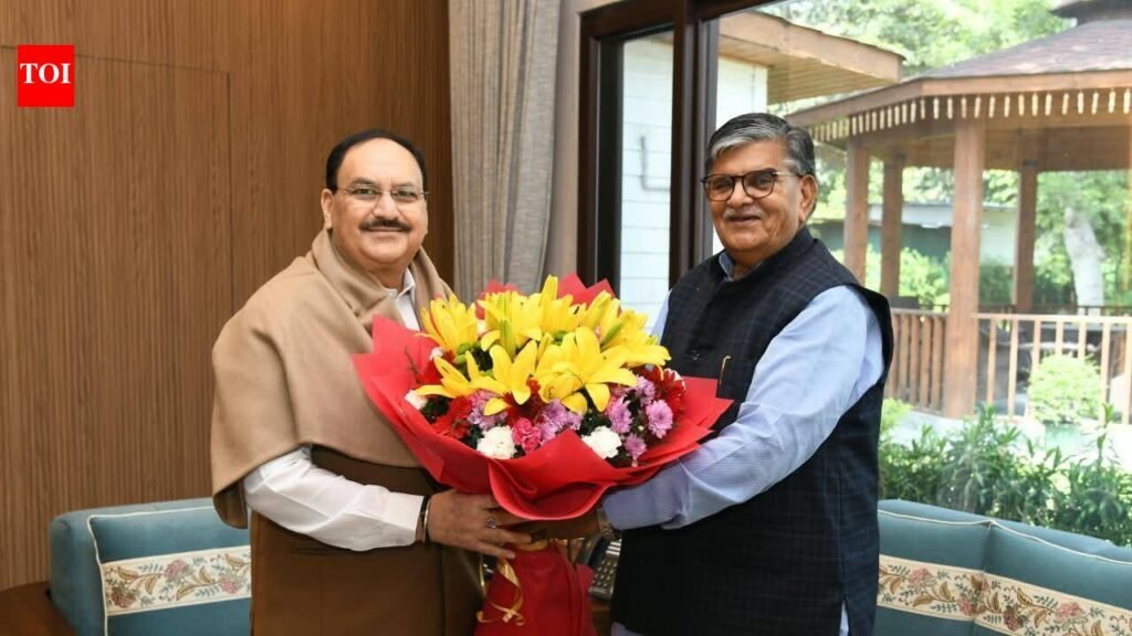 Kataria meets Nadda, seeks Rs 2,000cr support for Chandigarh medical hub | Chandigarh News