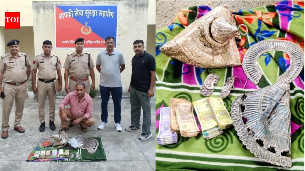 Gurgaon temple theft: Ex-security guard steals 4.7kg silver ornaments, Rs 34,000; held within 6 hours | Gurgaon News