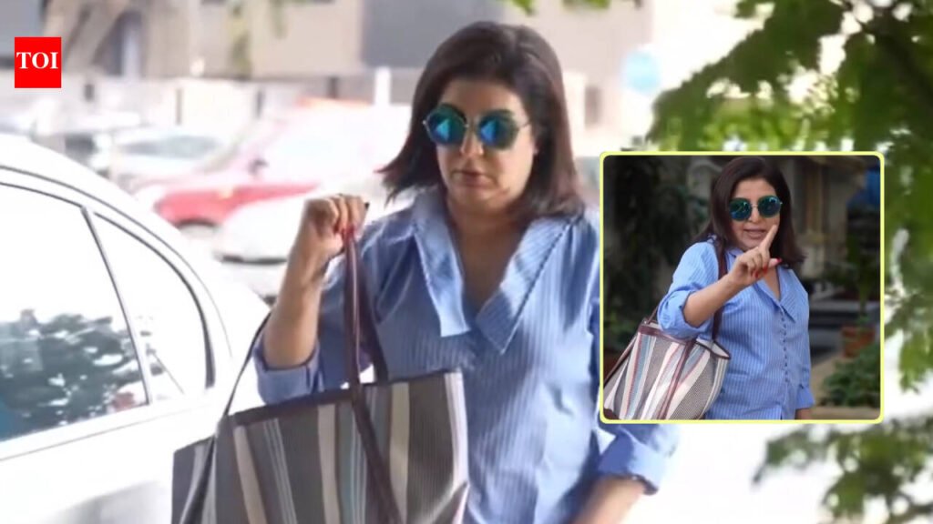 Farah Khan reminds paparazzi of Salman Khan’s warning, tells photographers, ‘Salman bhai ne bola na peeche se nahi lene ka turn karo’ |