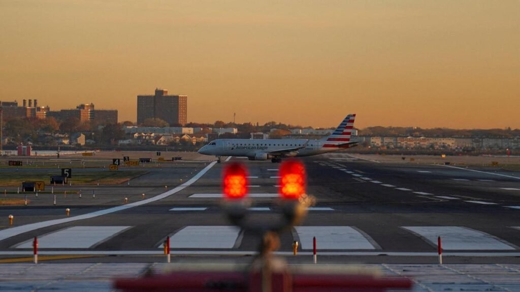U.S. halts flights at busy East Coast airports, says fiber line cut at construction site