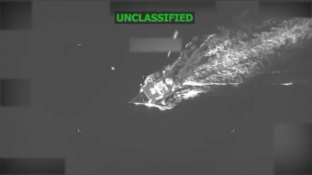 U.S. military says it killed 4 in strike on alleged drug-smuggling boat in Caribbean
