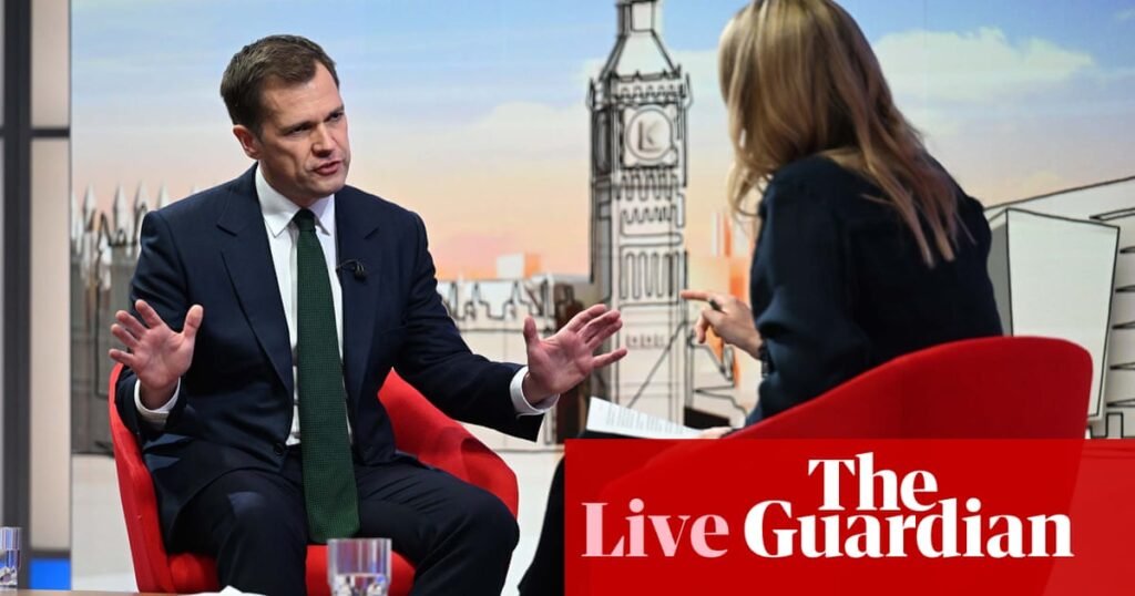 Robert Jenrick faces questions after Reform nets £72m in donations in just 24 hours – UK politics live | Politics