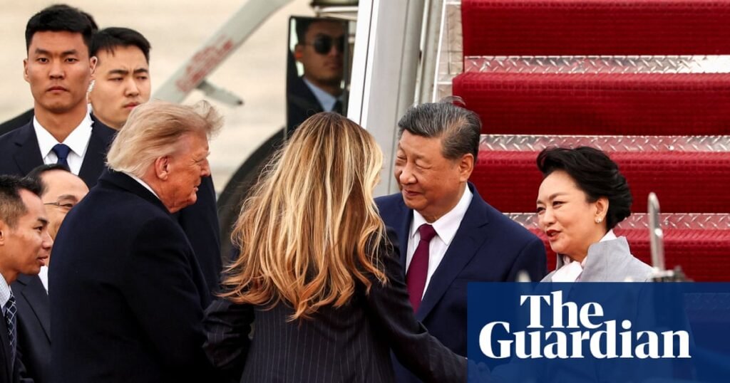 Trump greets Xi Jinping at plane as Chinese leader arrives for state visit | Donald Trump