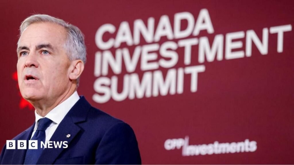 Carney courts foreign money pitching Canada as ‘safe harbour’ at investment summit