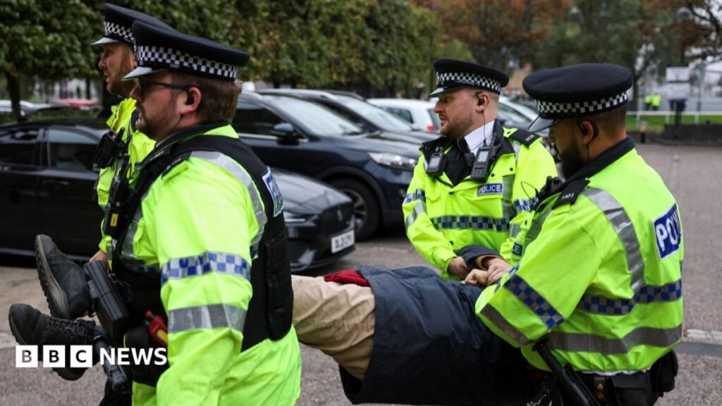More than 50 Palestine Action support rally protesters arrested