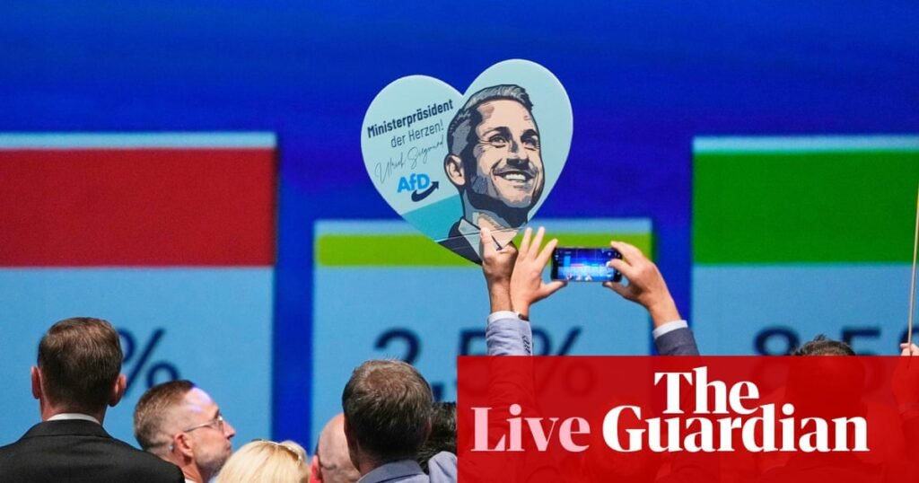 Merz to respond as Germany’s far-right AfD wins key state election – Europe live | Germany