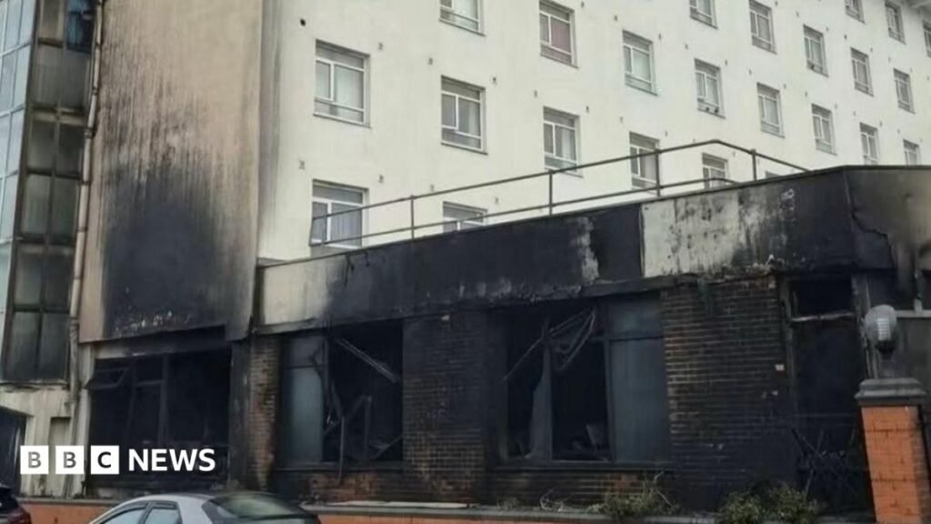 Folkestone council evacuates nearby residents after Grand Burstin hotel fire