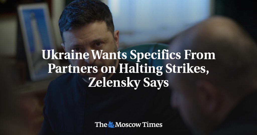 Ukraine Wants Specifics From Partners on Halting Strikes, Zelensky Says