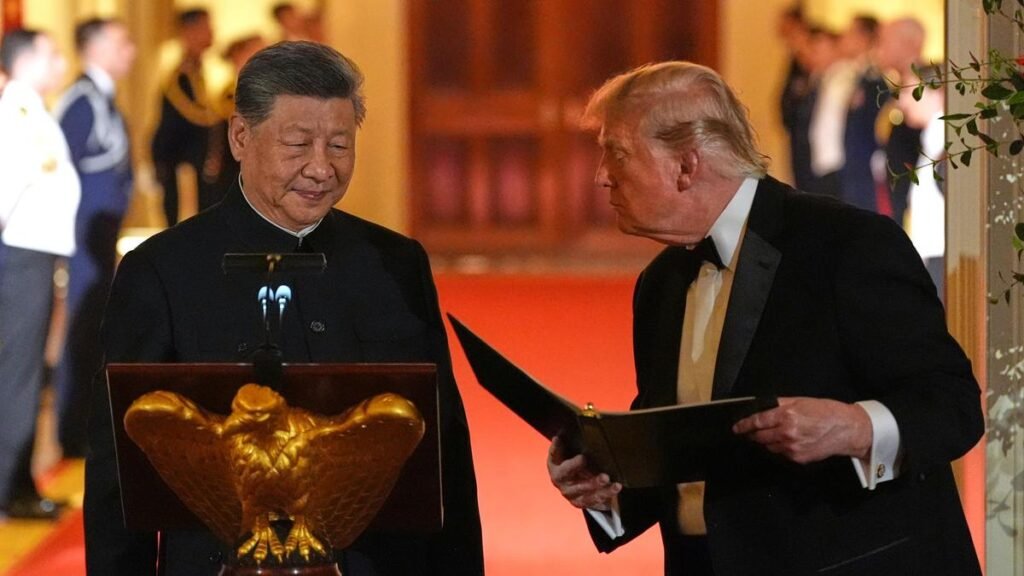 Trump hosts Xi for state dinner as pomp masks tensions