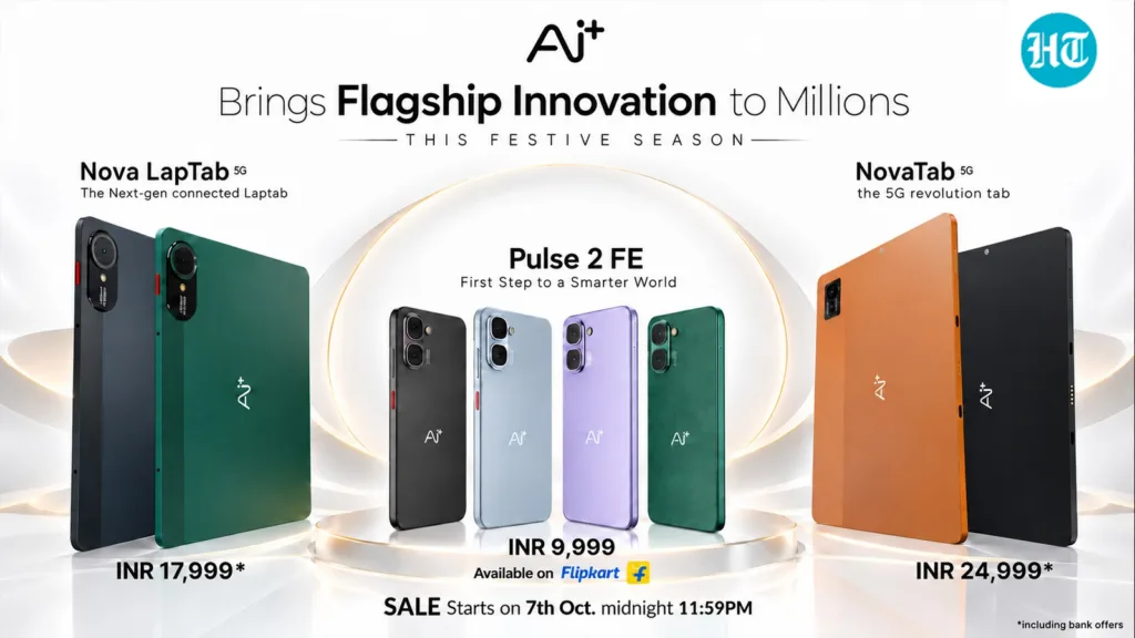 Ai+ launches Pulse 2 FE, NovaTab and Nova LapTab as it enters India’s tablet and hybrid device market
(HT Tech)