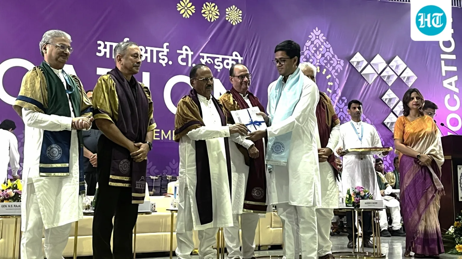 IIT Roorkee Convocation 2026: 2701 students receive degrees, Srivaradan Balaji wins President’s Gold Medal