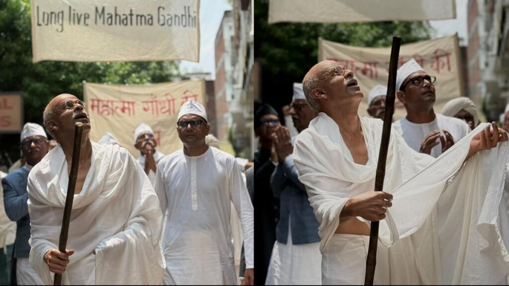 Manoj Bajpayee’s first look as Mahatma Gandhi in Sudhir Mishra-Anubhav Sinha’s next out