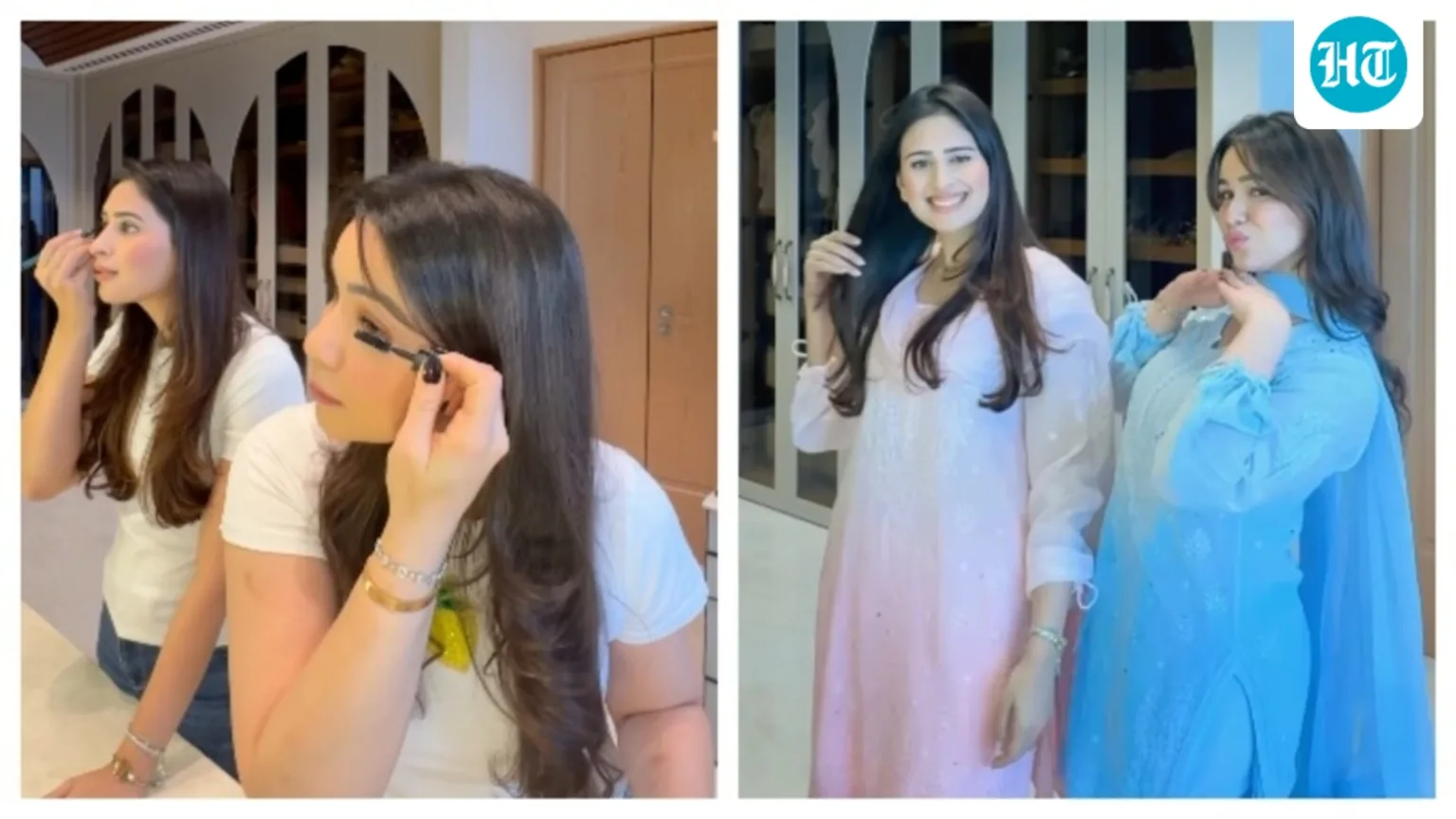 Sara Tendulkar and ‘bhabhi’ Saaniya Chandhok twin in pastel ethnic looks for Rakhi lunch; fans say, ‘Looking so alike’