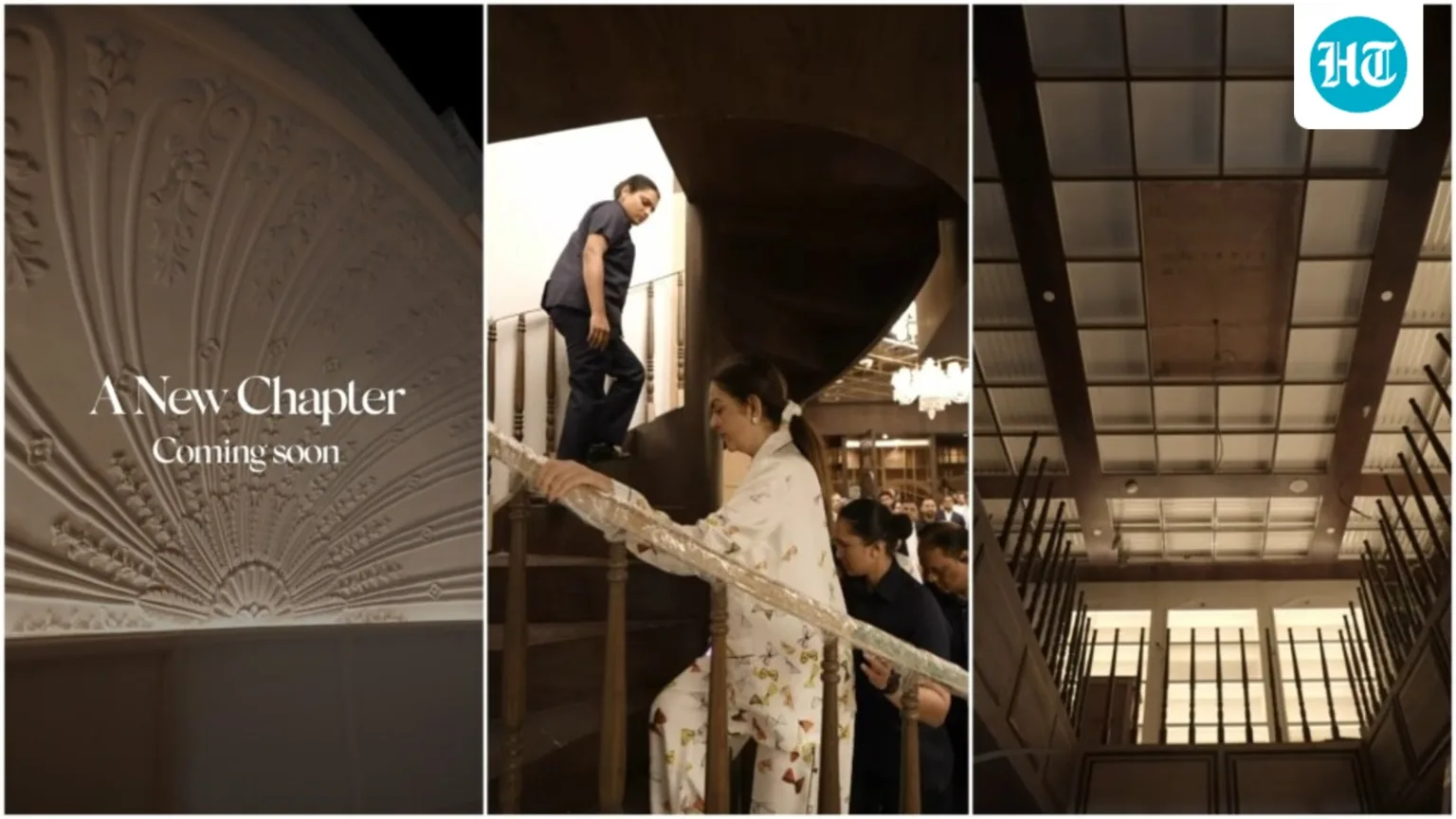 Nita Ambani walks through NMACC construction site, gives first glimpse of something ‘new’: Is it a luxury book cafe?