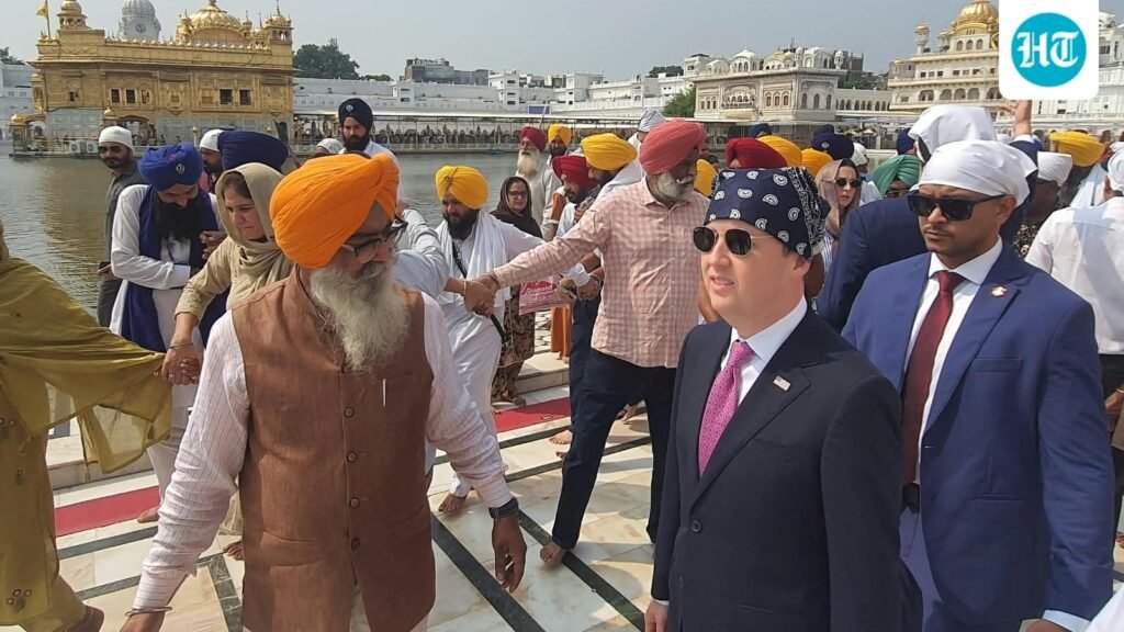 Pro-Khalistan slogans raised as US envoy Sergio Gor visits Amritsar’s Golden Temple