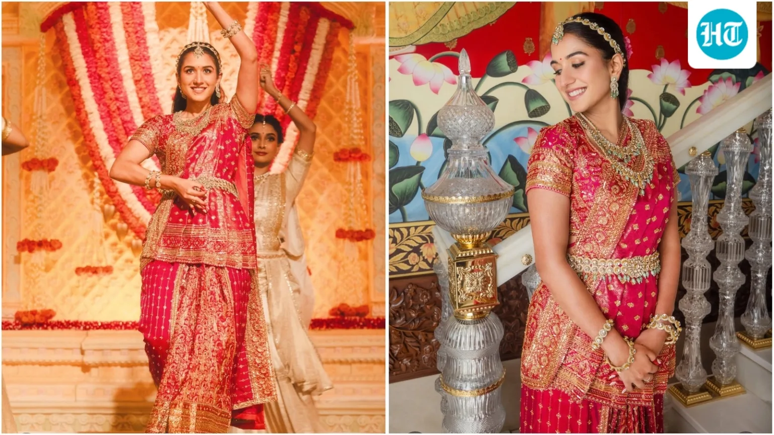 Radhika Merchant pays tribute to Ganpati Bappa through classical dance in a stunning Manish Malhotra Kanjeevaram look
