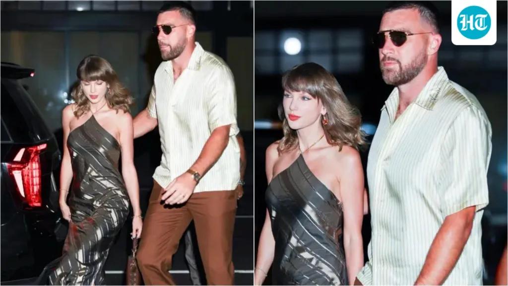 Taylor Swift enjoys romantic date night with Travis Kelce in metallic dress at NYC’s popular North Indian restaurant
