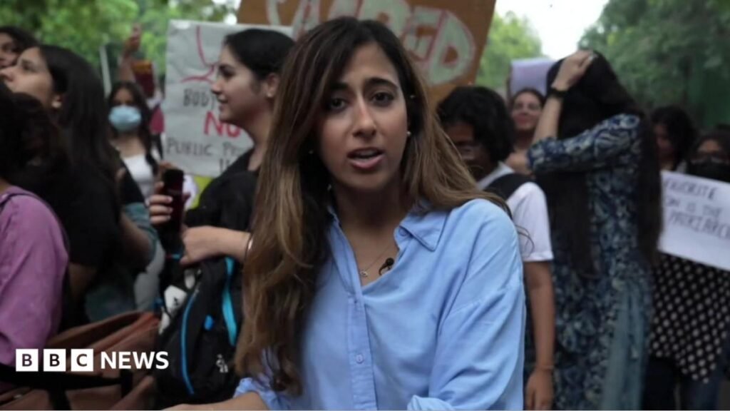 Women protest in the streets of Delhi after string of sexual assaults