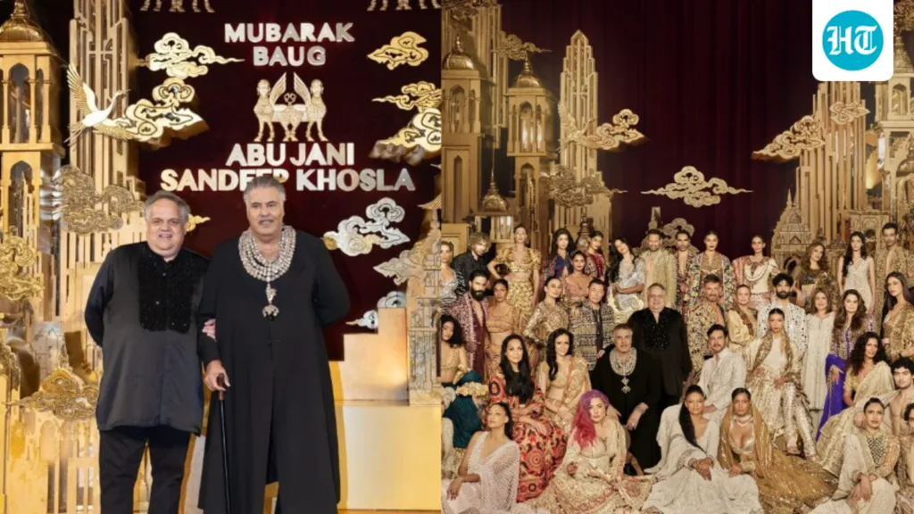 Abu Jani and Sandeep Khosla celebrate 40 years with a maximalist fashion spectacle at Mubarak Baug