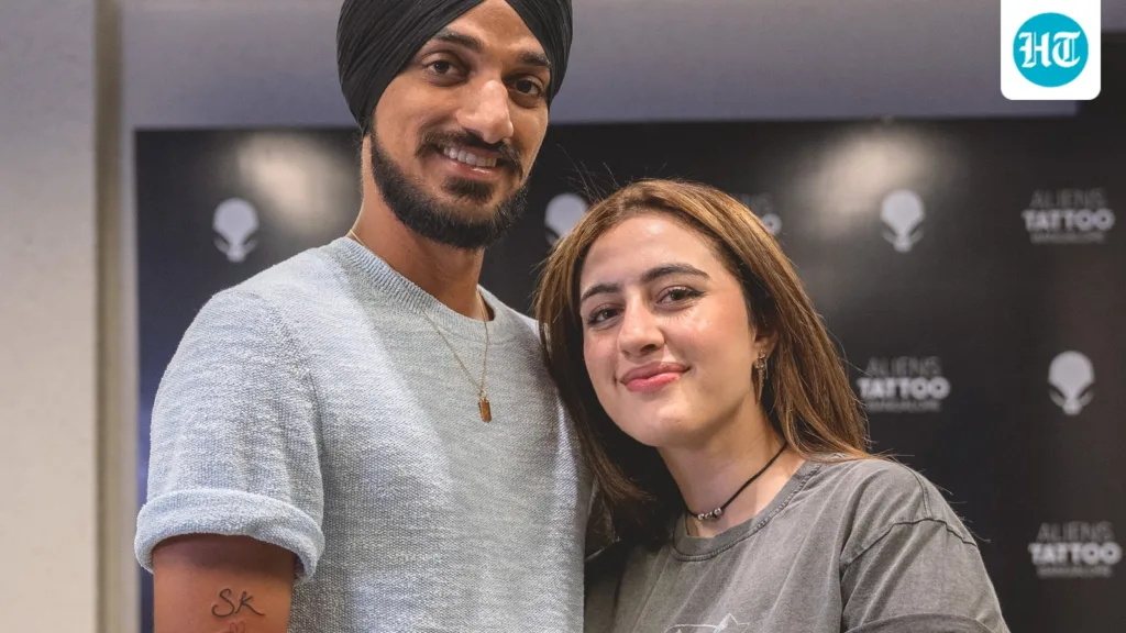 Arshdeep Singh, girlfriend Samreen get inked with tattoos of each other’s initials, check it out