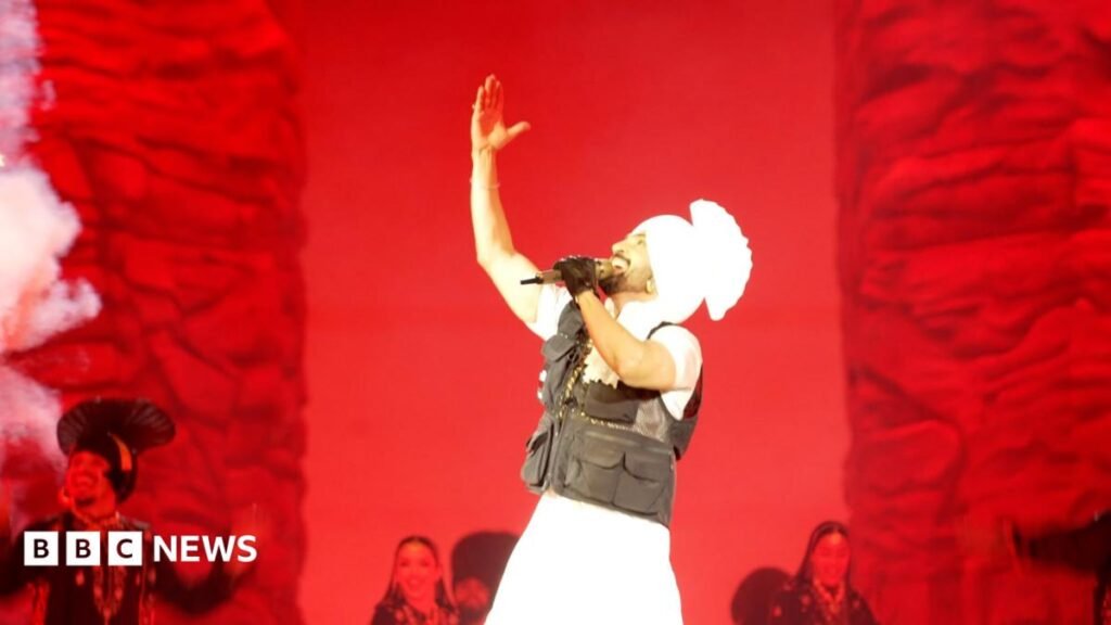 Diljit Dosanjh: Punjabi singer makes history under the famous Wembley arch