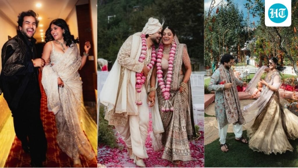 Inside travel content creator Brinda Sharma’s dreamy wedding: Bridal look to groom’s style, here’s what the couple wore