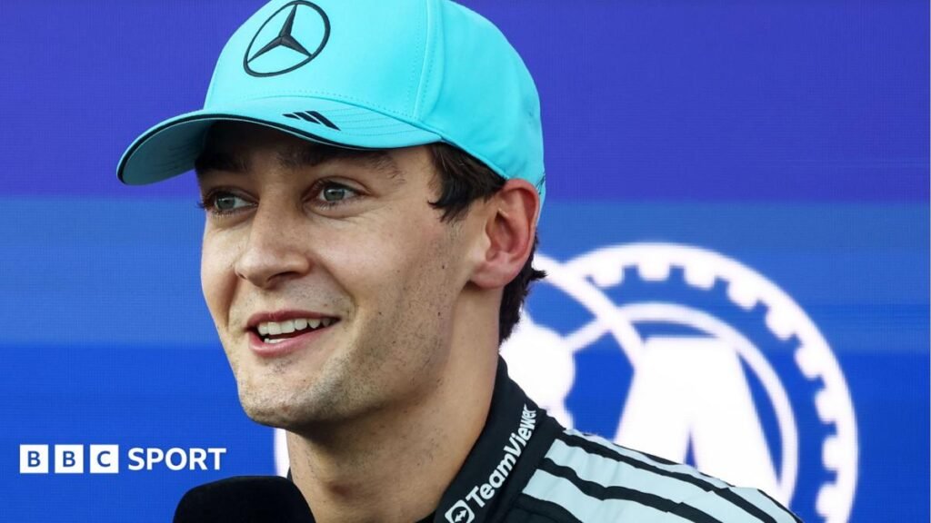 Azerbaijan Grand Prix: Russell takes pole as Antonelli out after hitting wall