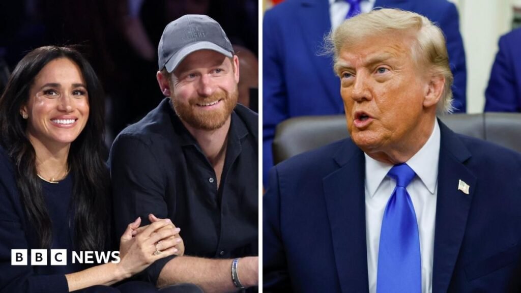Watch: Trump ‘happy’ that Prince Harry and Meghan left the US