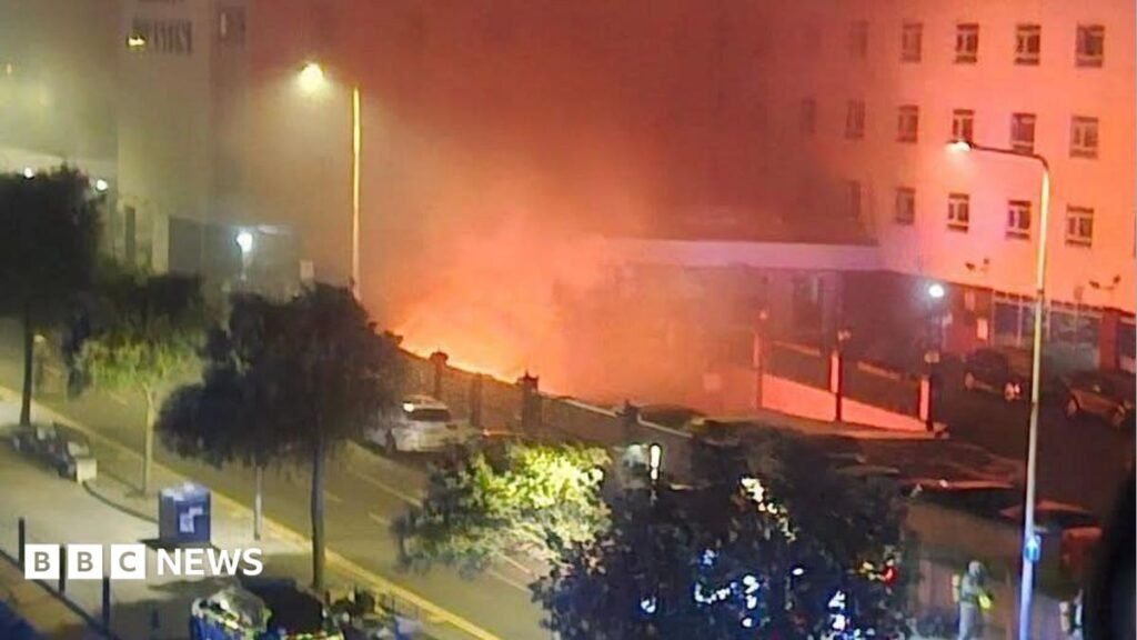 About 280 people evacuated from Folkestone’s Grand Burstin Hotel after fire