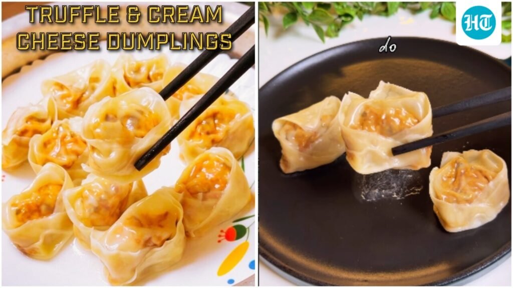 Try this restaurant-style recipe for truffle and cream cheese dumplings that can be frozen and stored for later