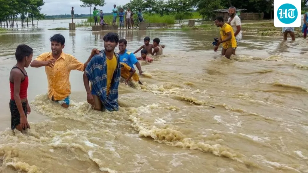Bihar students brave boat rides to school as water level rises in rivers