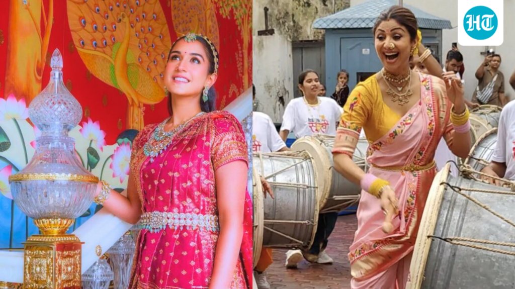 From Radhika Merchant to Shilpa Shetty: 5 Ganesh Chaturthi looks to recreate