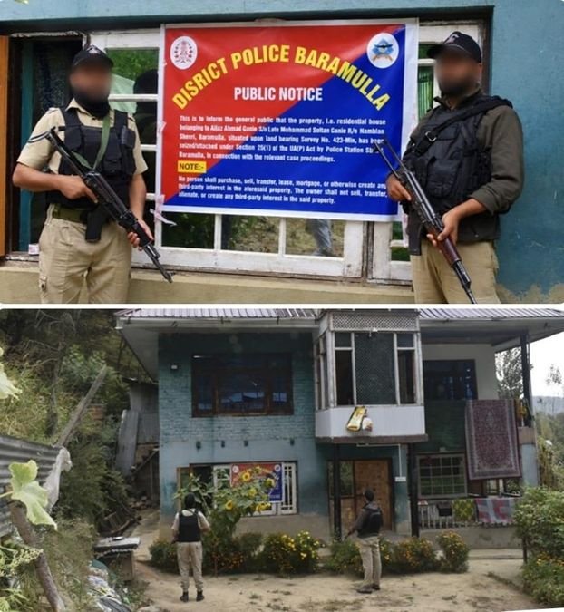 Police attaches house under UAPA in Baramulla
