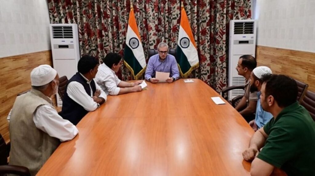CM Omar holds meetings with MLAs, delegations