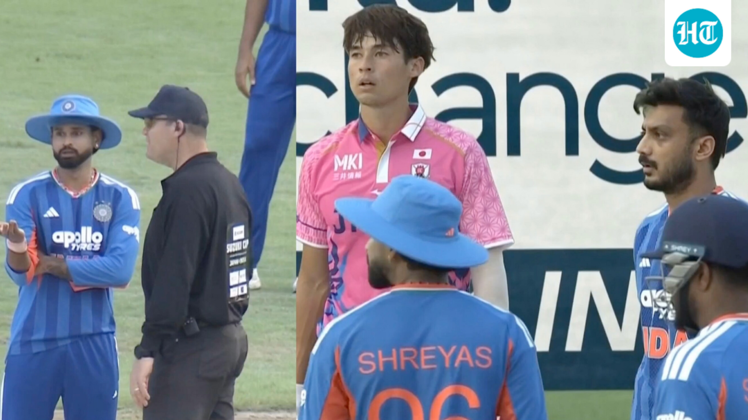 Shreyas, Axar protest umpire’s call, get decision overturned: How a last-over wide drama saved India the embarrassment