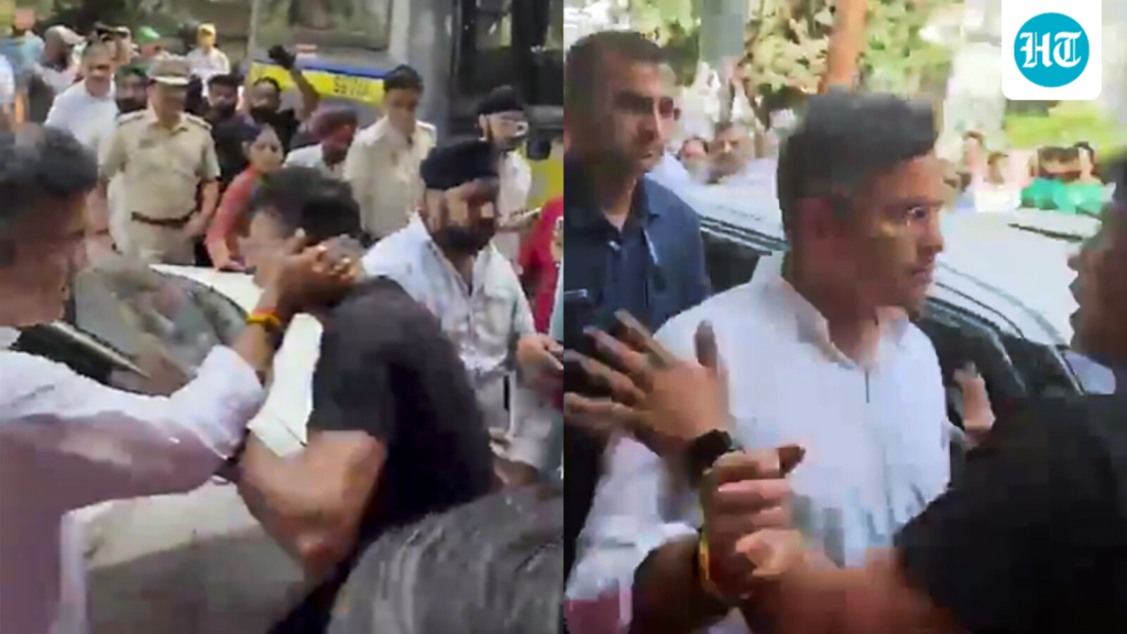 Delhi minister Parvesh Verma loses cool, slaps man filming him during road inspection | Video