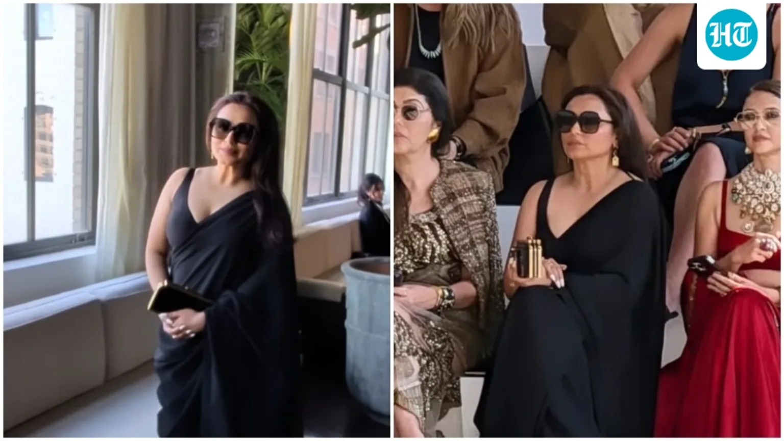 Rani Mukerji ditches gown for simple black saree, steals the spotlight at Sabyasachi’s New York Fashion Week show: Pics