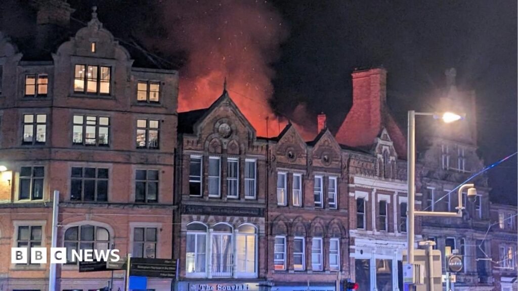 Major fire breaks out at Nottingham city centre residential property