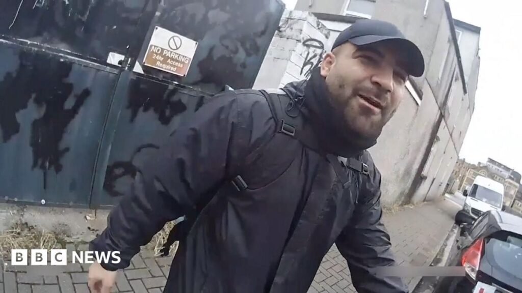 Cardiff police chase drug dealer posing as fast food delivery courier