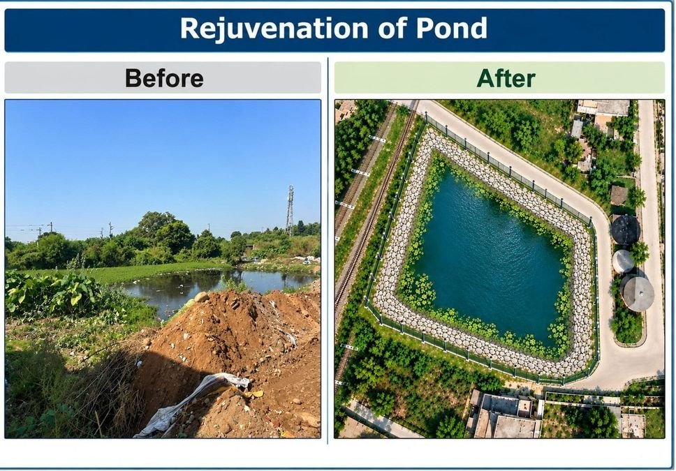 JMC launches ₹66.52 lakh pond restoration project under ‘Swachhata Hi Seva’