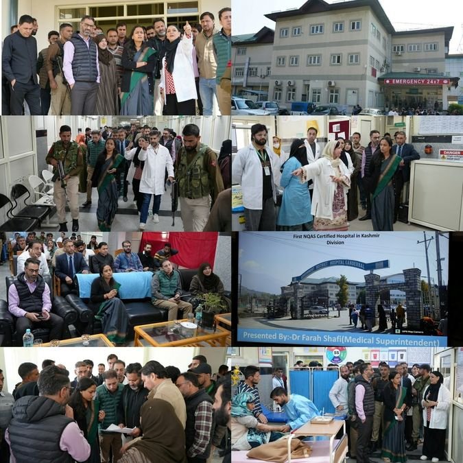 DC Ganderbal inspects District Hospital, reviews patient care, infrastructure