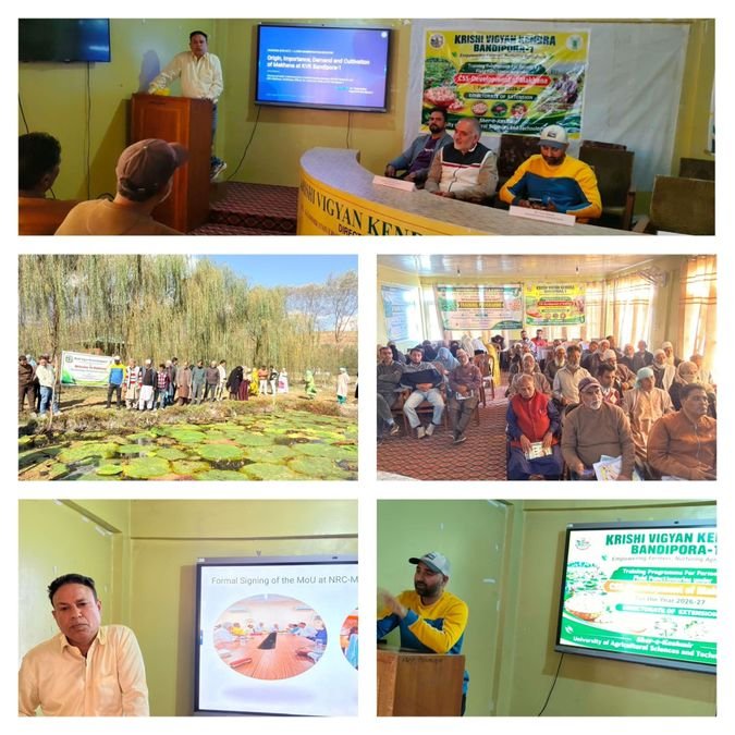 SKUAST-K promotes Makhana cultivation for farm diversification in Kashmir