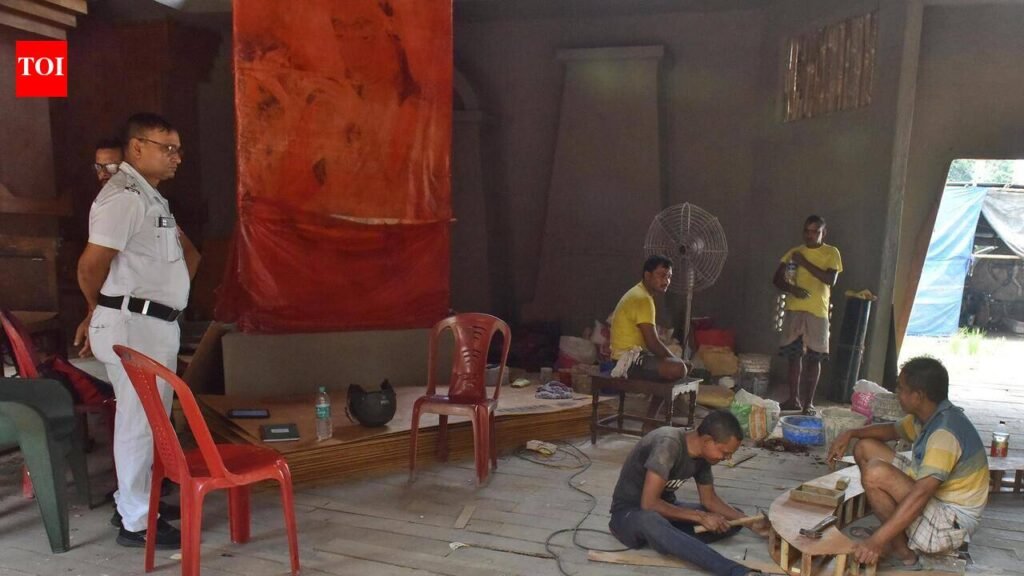 Haridevpur Durga Puja back on track after meeting with BJP MLA | Kolkata News