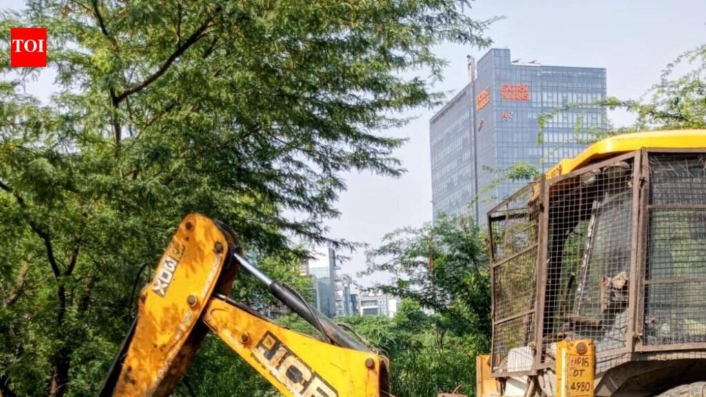 Noida starts trash clean-up off Kondli drain after call for a fine | Noida News