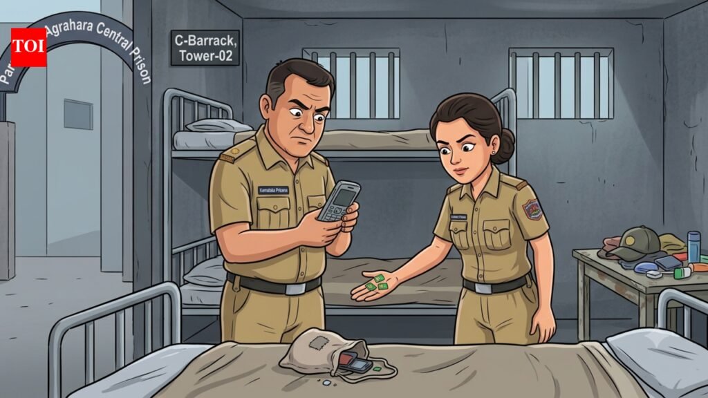 Mobile phone, sim cards and cash found again in Bengaluru Central Prison | Bengaluru News