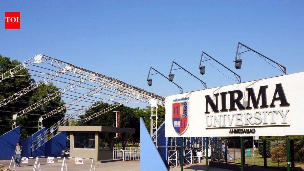 Ahmedabad: Nirma students hold ‘Black Day’ protest over hostel security concerns | Ahmedabad News