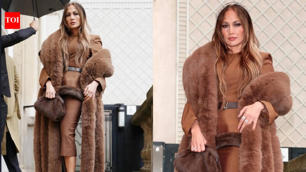 Jennifer Lopez goes full chocolate in Paris, but her unexpected black veil steals the show |