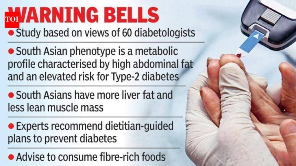 Indians prone to diabetes risk decade earlier than Europeans | Hyderabad News